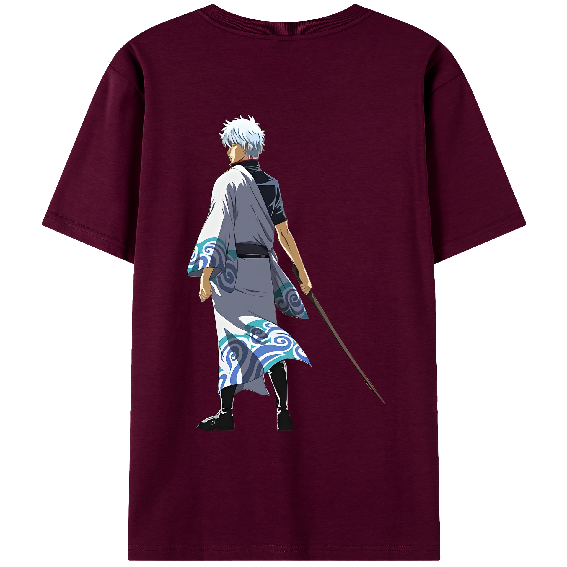 （画像用） ぎんたま 坂田銀時（さかたぎんとき） 神楽 志村新八（しむら しんぱち） GINTAMA Sakata Gintoki Kagura Shimura Shinpachi レディース半袖Tシャツ(バックプリント)